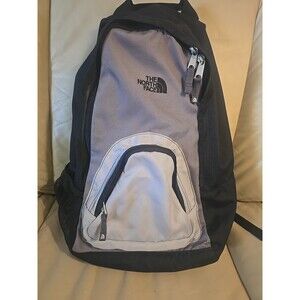 The North Face Chime Full Size Backpack Black Gray Hiking Camping Unisex